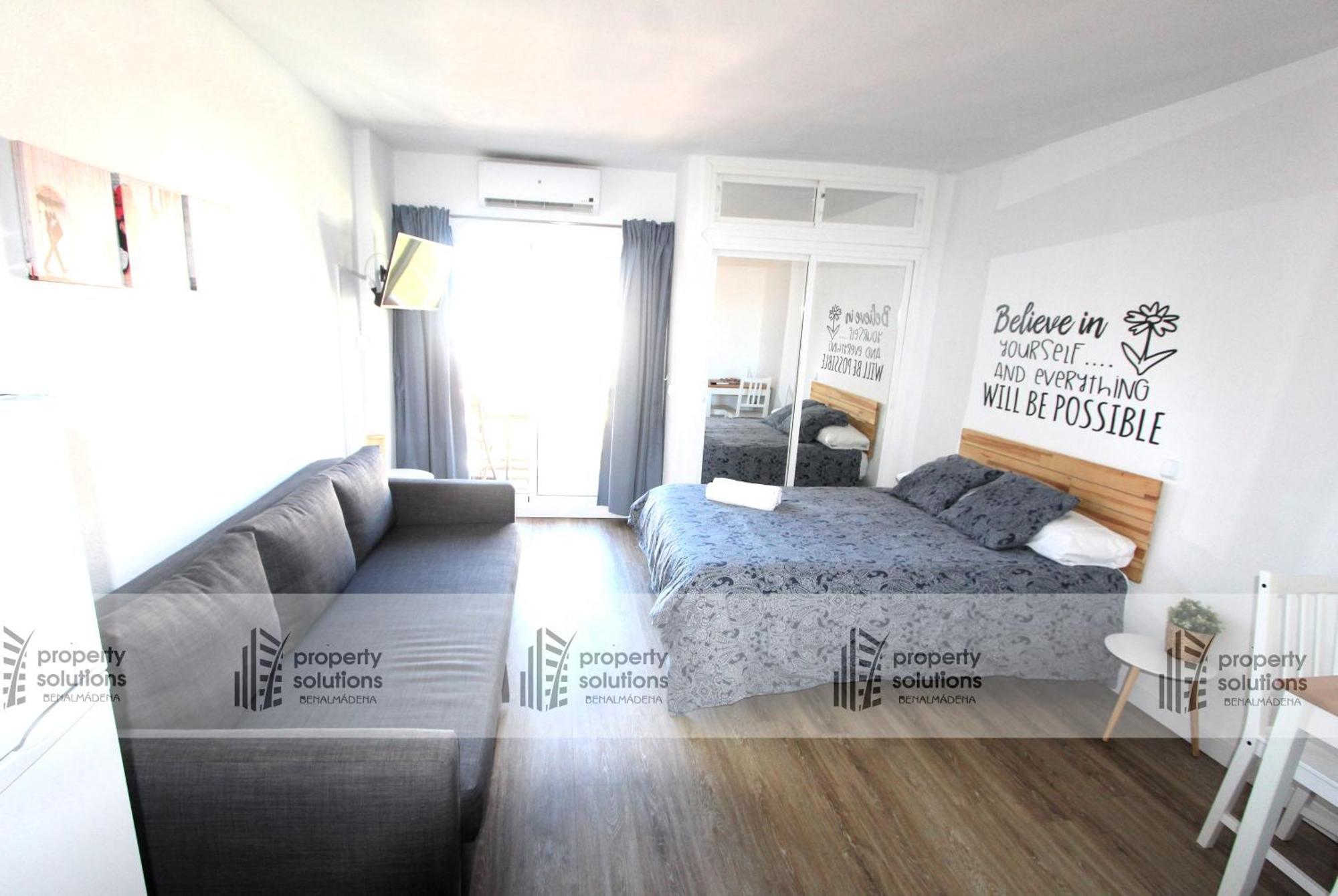 801 Estudio - Minerva Apartamentos - Vista Al Mar Y Montana - Piscina Y Playa 贝纳尔马德纳 外观 照片